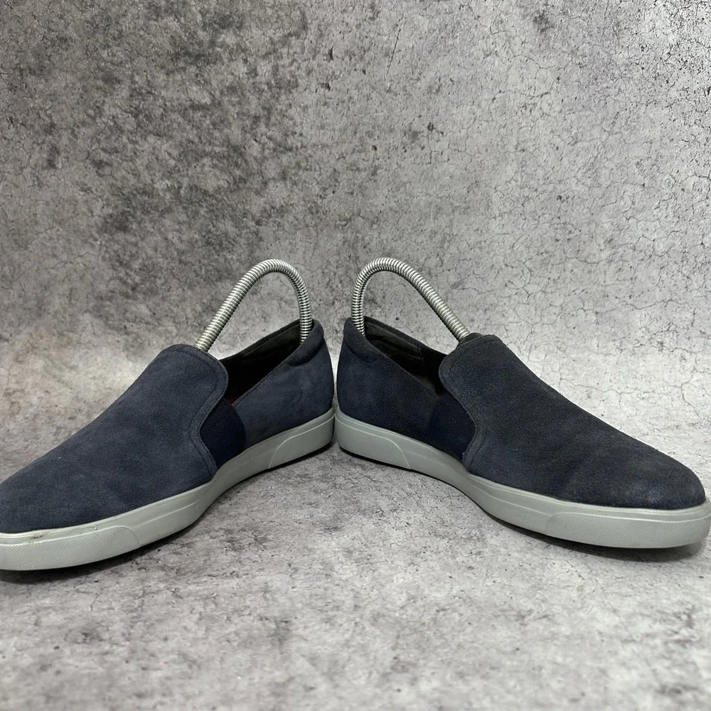 Munro Mandie Slip On Sneakers Womens 6.5 Navy Blue Suede Comfort Goring